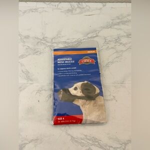 Adjustable Mesh Muzzle, Medium Size 4 (24-48 lbs.) Top Paw Great Choice New​